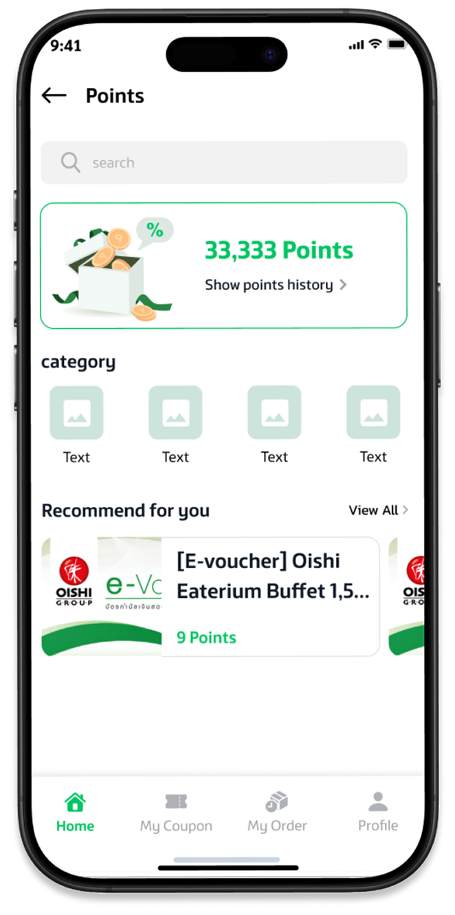 Food Delivery browse by cuisine screen